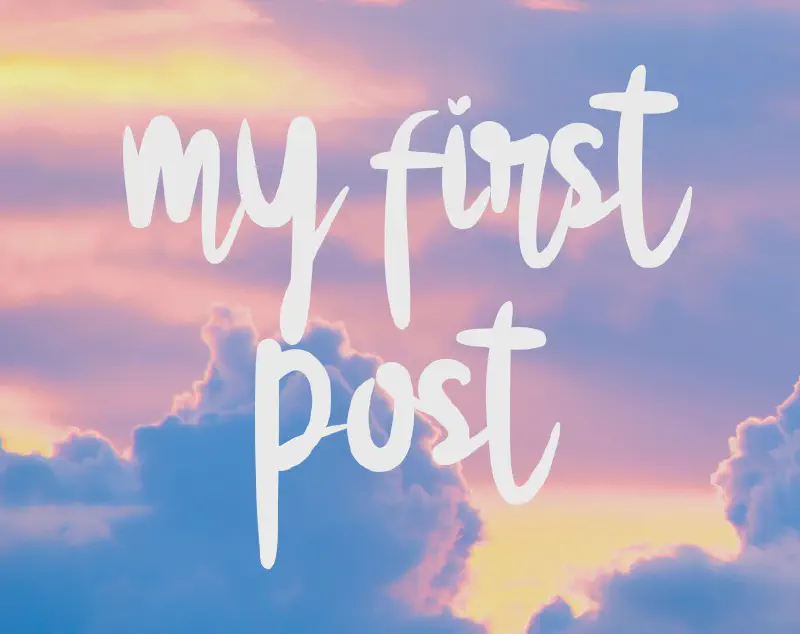 Featured image of post Eerste Post!